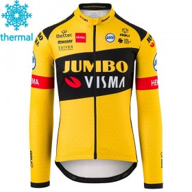 Maillot Cyclisme 2020 Team Jumbo-Visma Hiver Thermal Fleece N001